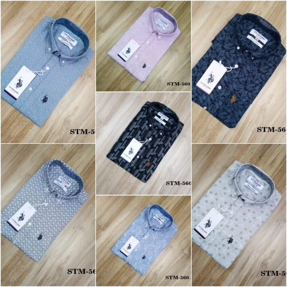 U.S Polo Premium Cotton Printed Shirts Full Sleeve