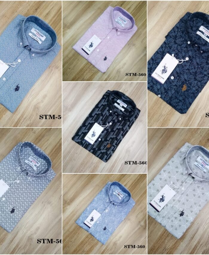 U.S Polo Premium Cotton Printed Shirts Full Sleeve