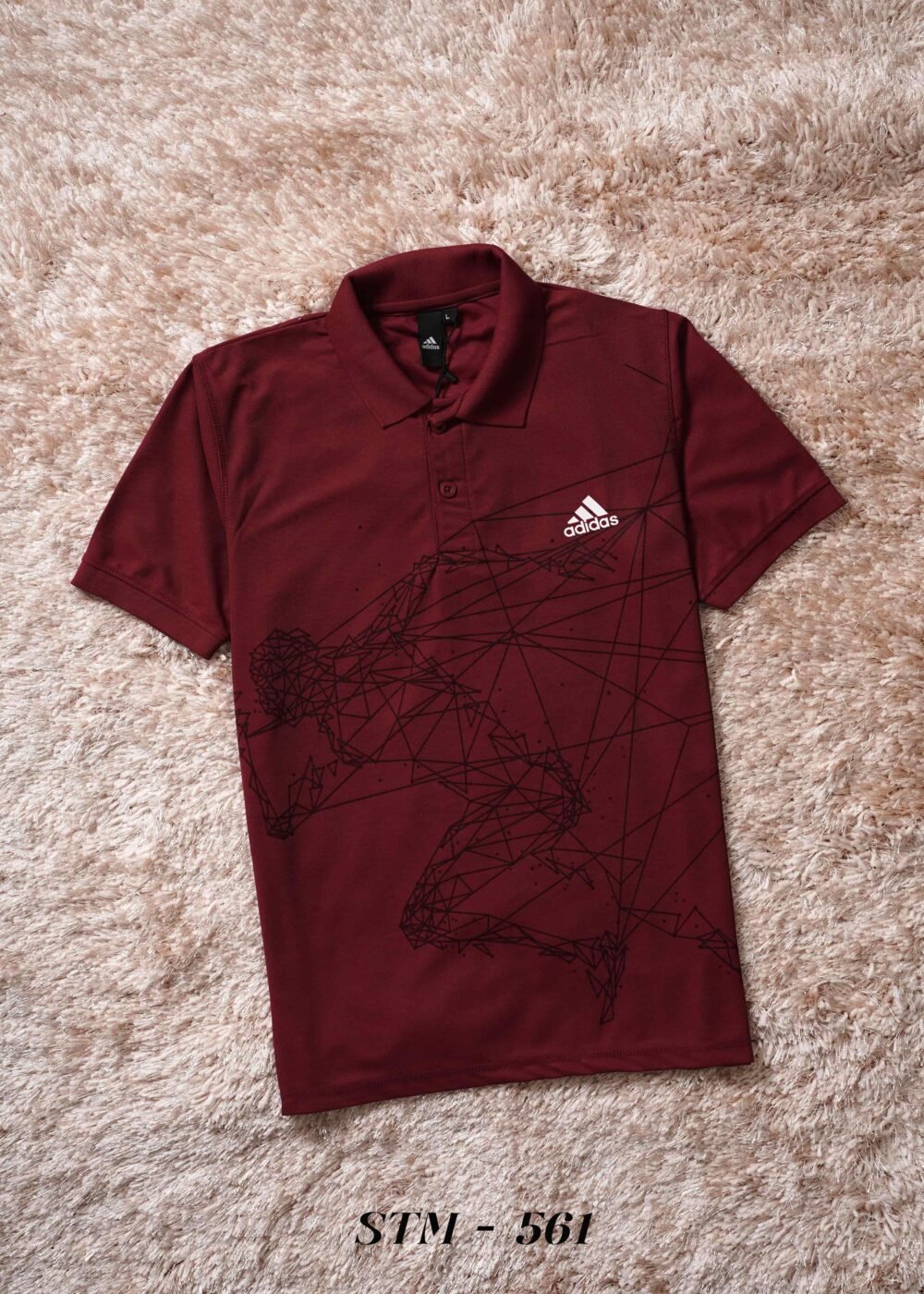 Adidas Printed Mars Sports Pique Polo T-shirt - Image 3