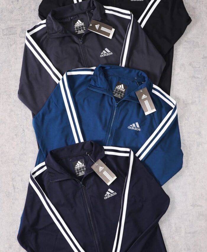 Adidas 4 Way Lycra Full Zipper Wind Cheater / Jacket