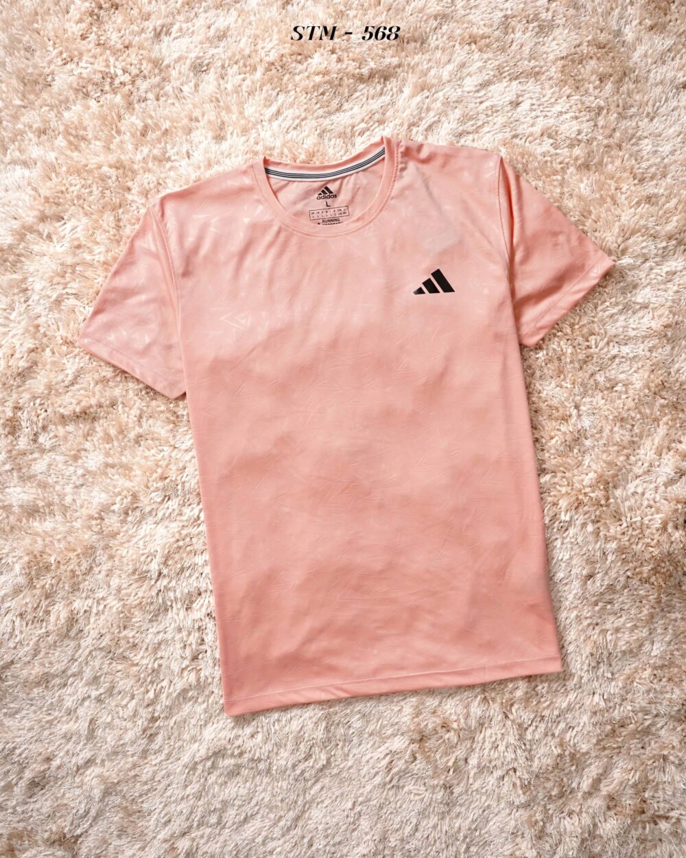 Adidas Embossed Sports Polyester Round neck Tshirt - Image 5