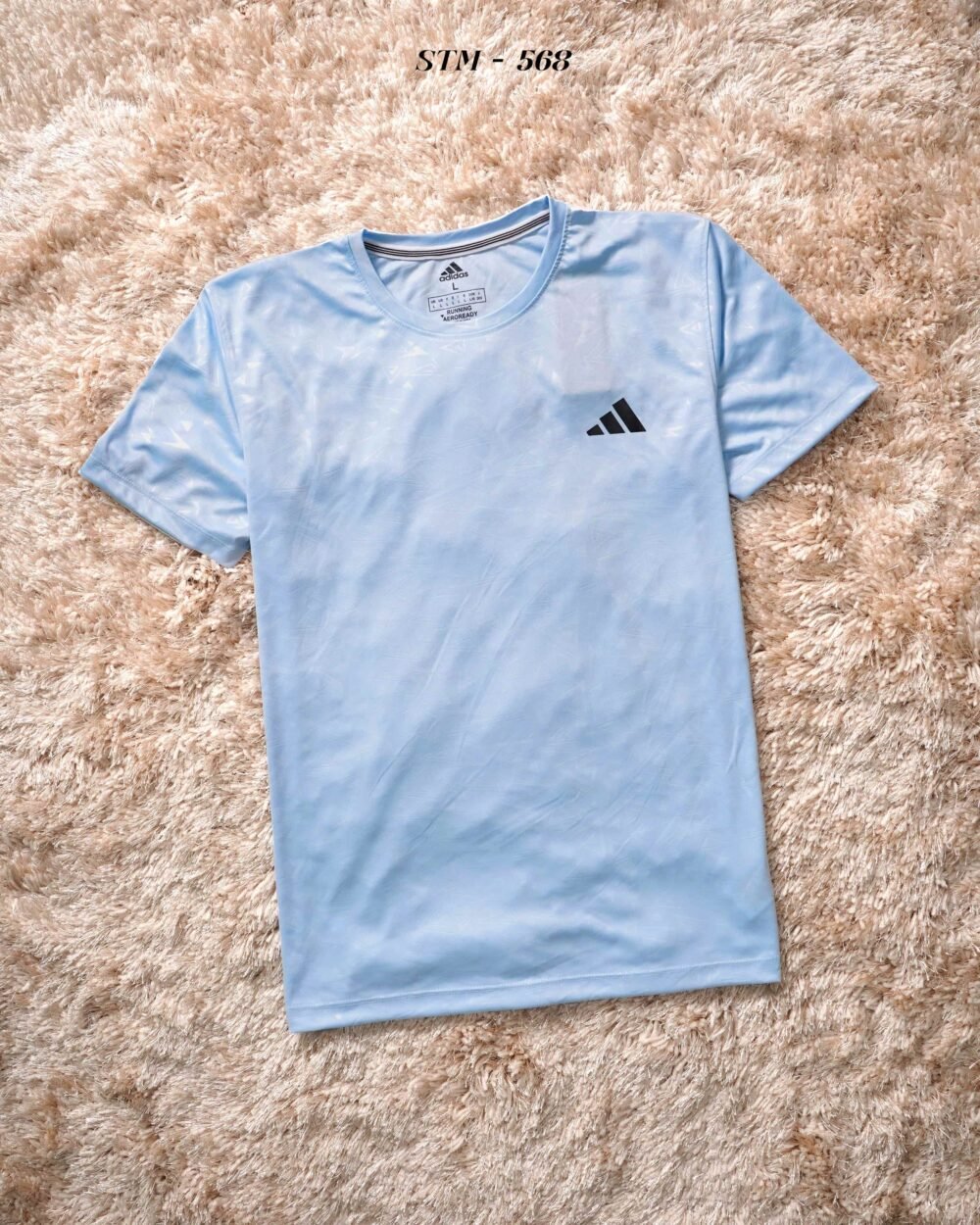 Adidas Embossed Sports Polyester Round neck Tshirt - Image 6