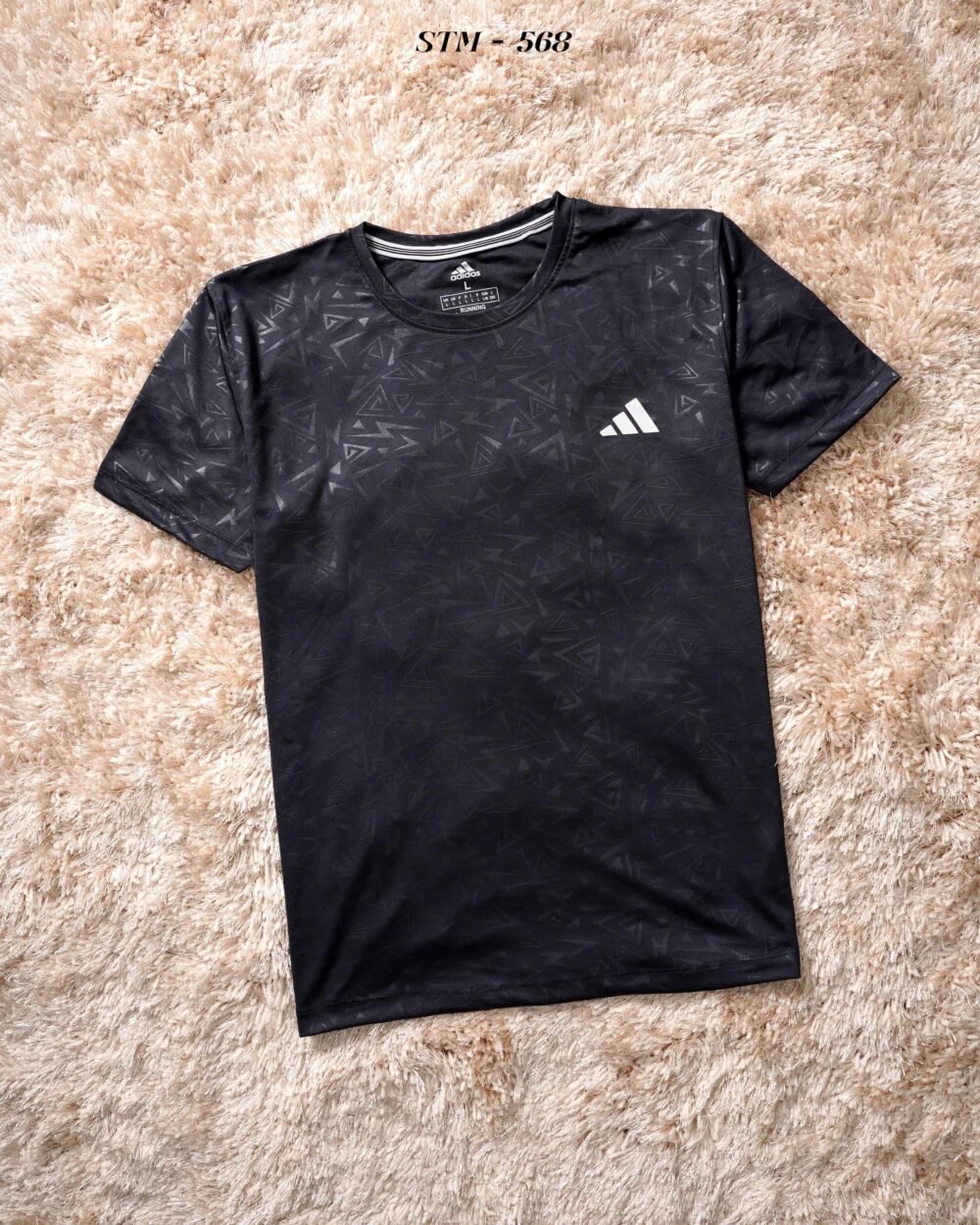 Adidas Embossed Sports Polyester Round neck Tshirt - Image 7