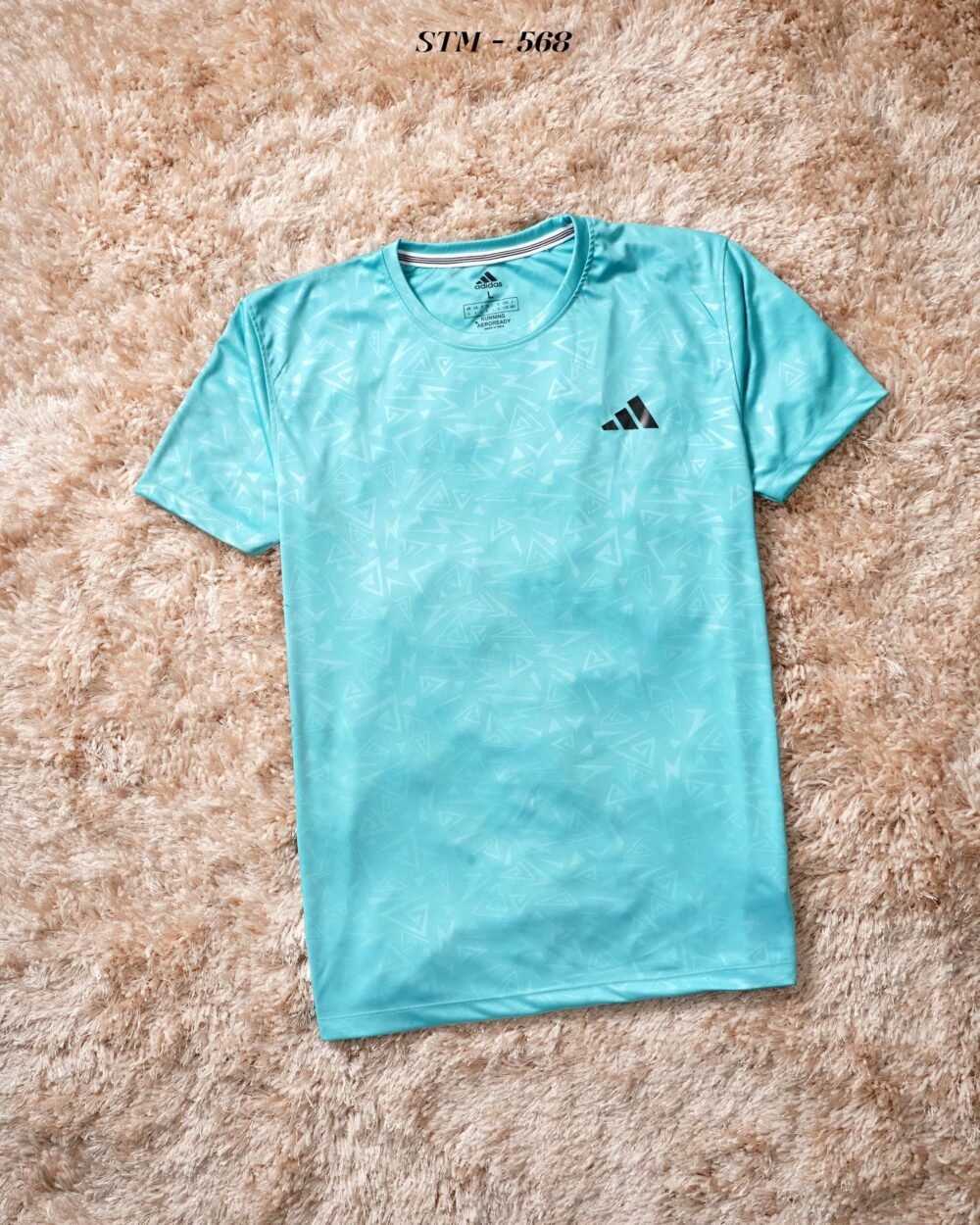 Adidas Embossed Sports Polyester Round neck Tshirt - Image 9