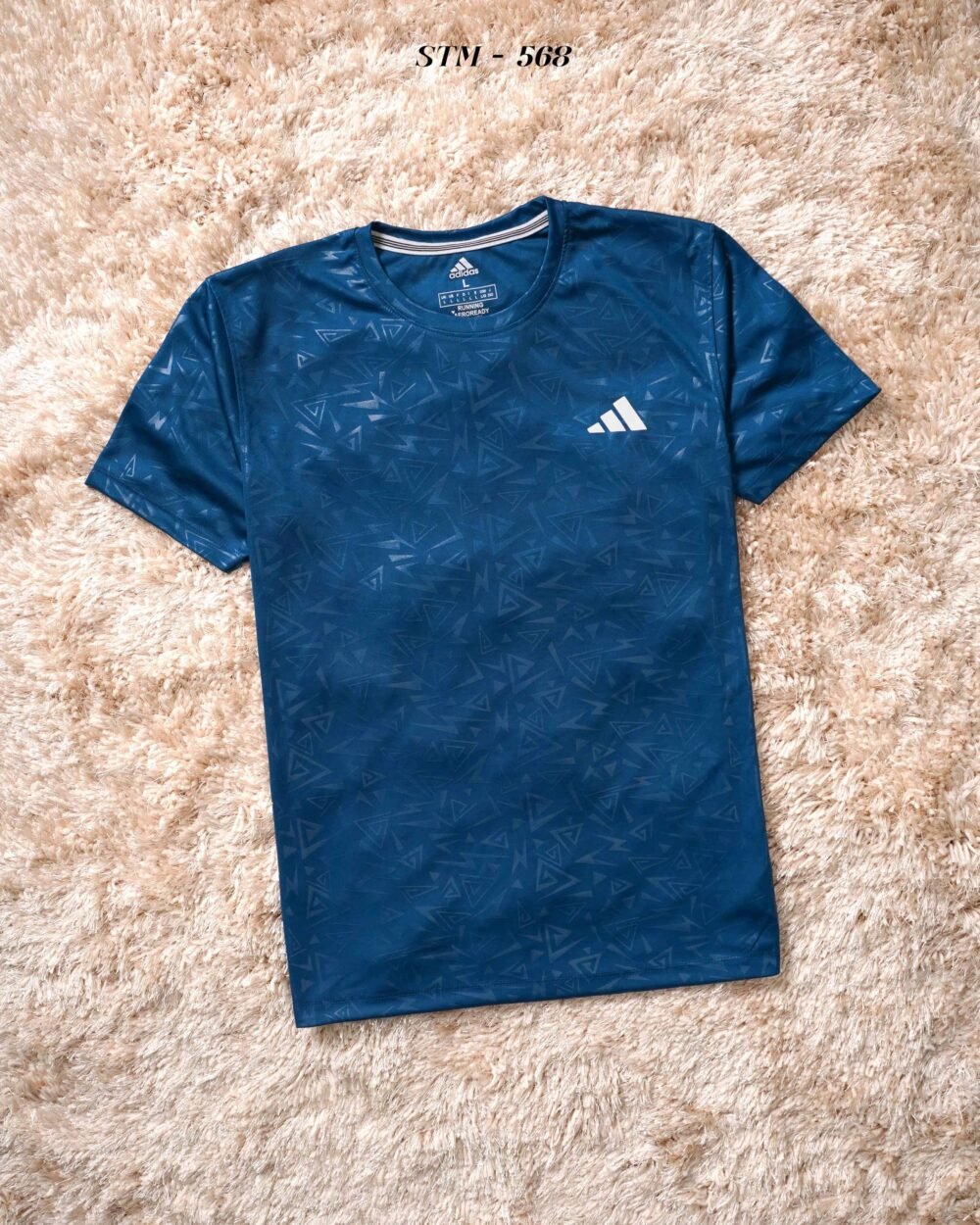 Adidas Embossed Sports Polyester Round neck Tshirt - Image 10