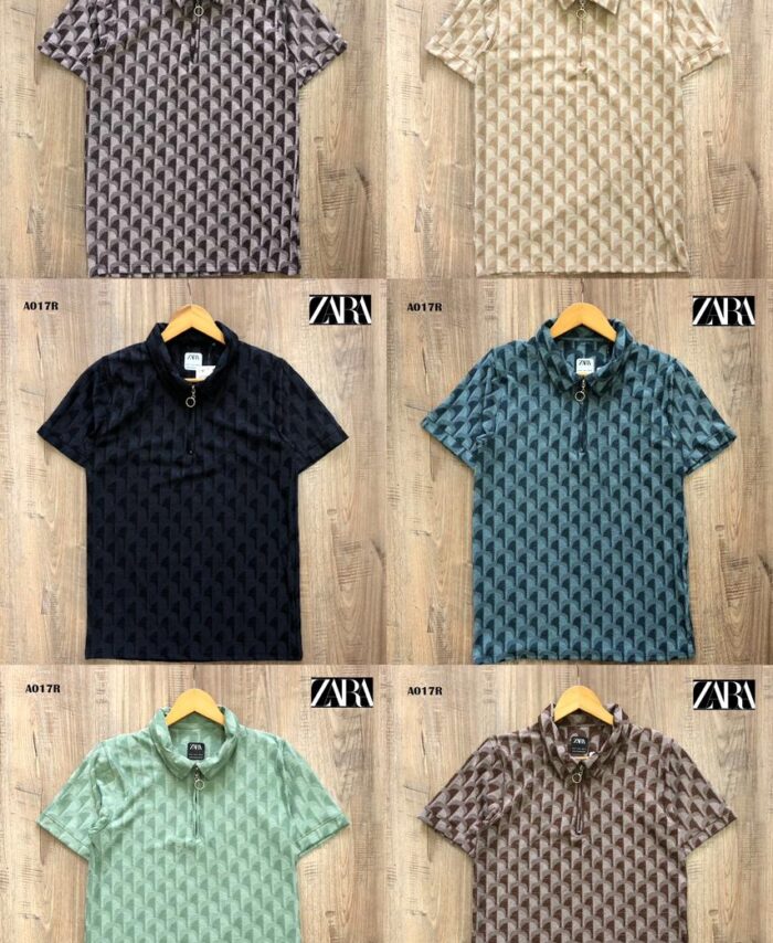 Branded ZARO Premium Cotton All Over Printed Polo T-Shirt
