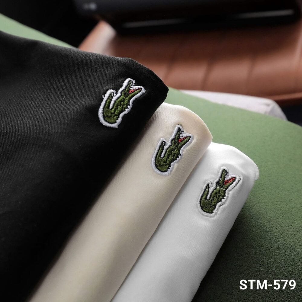 LACOSTE COTTON PRINTED ROUND NECK HALF SLEEVE T-SHIRT - Image 5