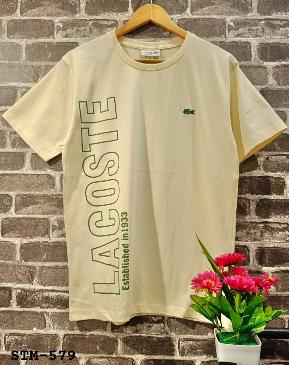LACOSTE COTTON PRINTED ROUND NECK HALF SLEEVE T-SHIRT - Image 9