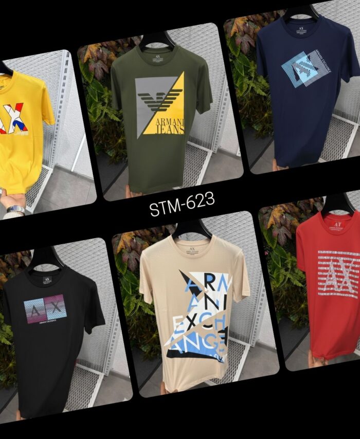 Branded Cotton Printed Round Neck Half Sleeve T-Shirt