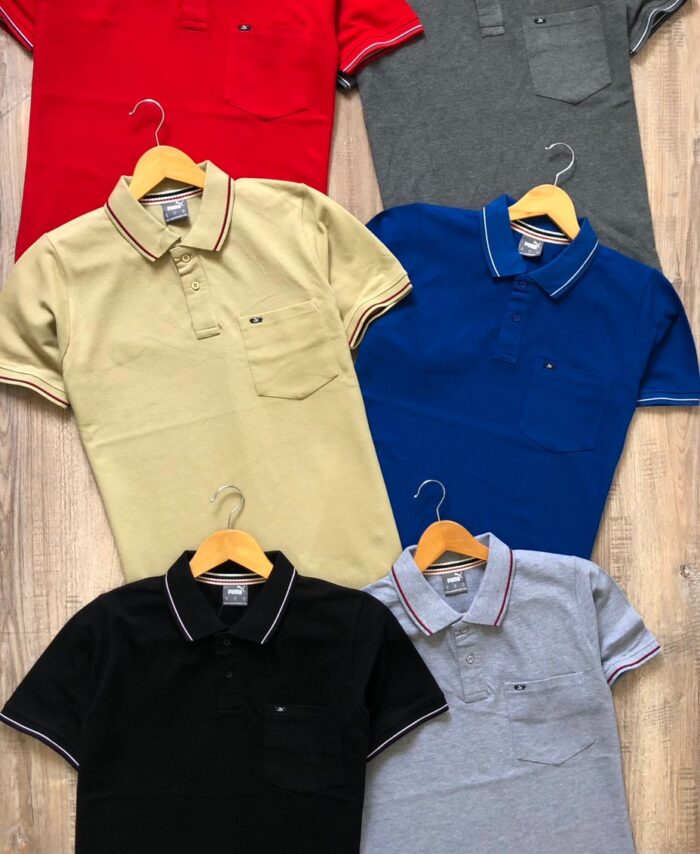 Branded PMA Premium Cotton Pique Pocket Polo T-Shirt