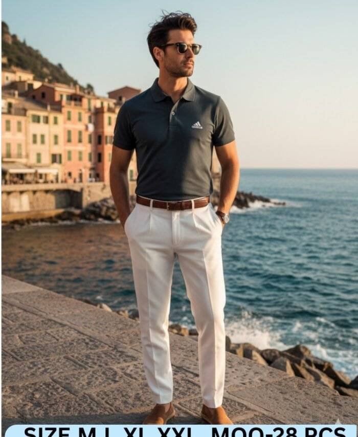 Adidas Premium Quality Plain Poly Sports Polo T-shirt