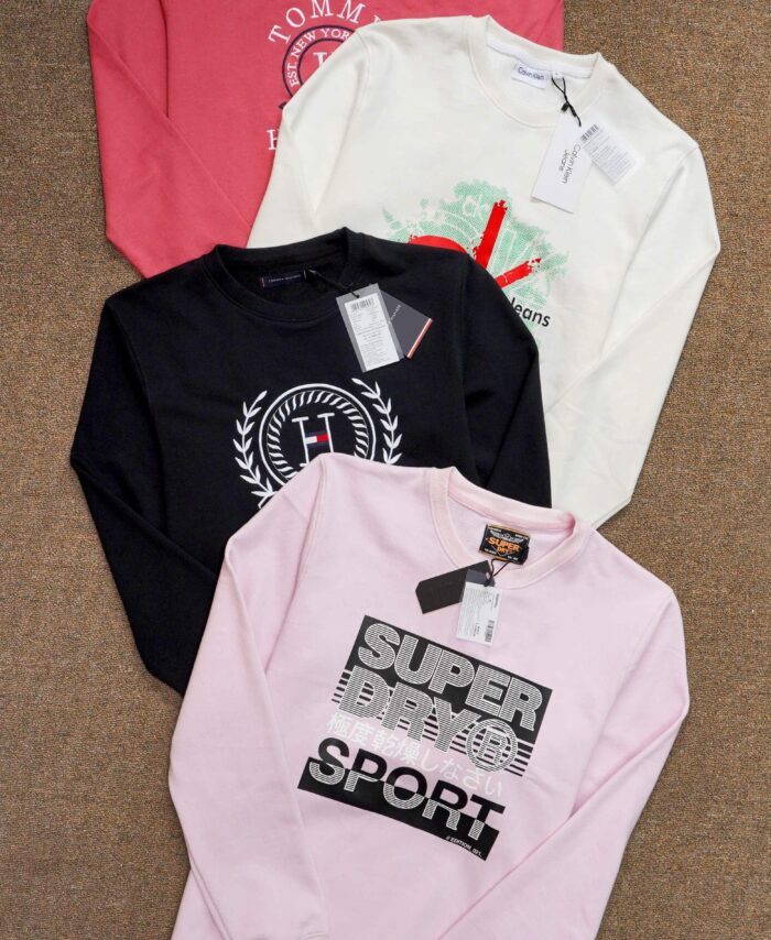 Multi Brand Cotton Loop Knit Sweatshirt Full Sleeve