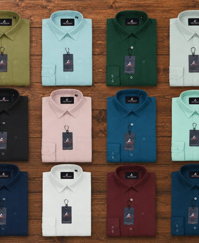 GREYARMOUR Premium Oxford Cotton Plain Shirts Full Sleeve (ORIGINAL)