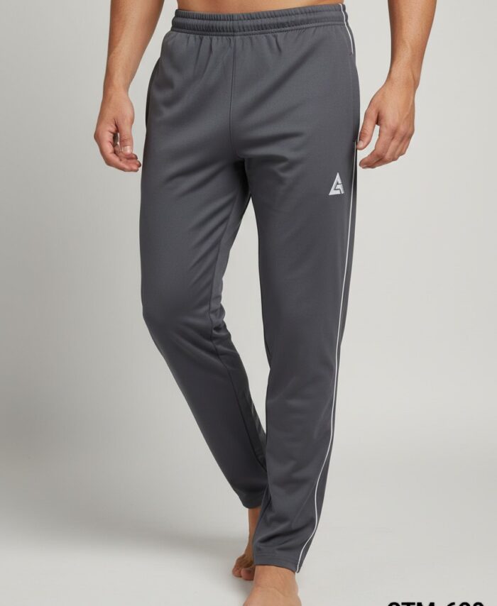 GREY ARMOUR 4 WAY LYCRA WITHOUT CUFF PIPING TRACK PANT ORIGINAL