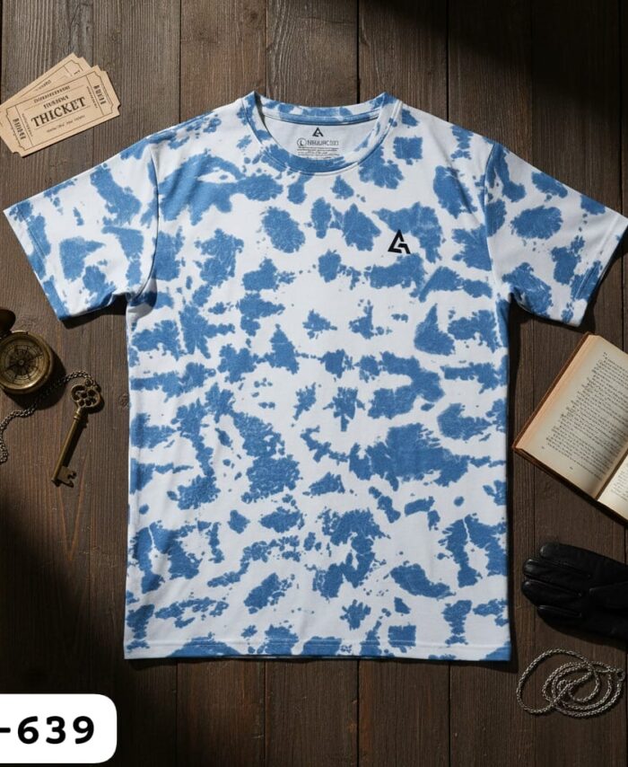 Grey Armour Premium Sports Tie & Dye Round neck T-shirt