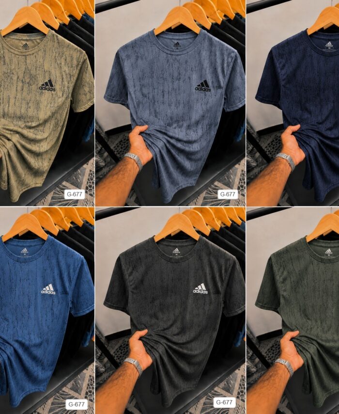 ADI Premium Polyester Sports Round neck T-shirt