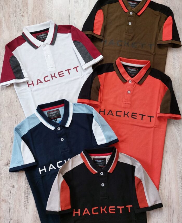 Premium HACKET Cut & Sew Cotton Polo T-shirt