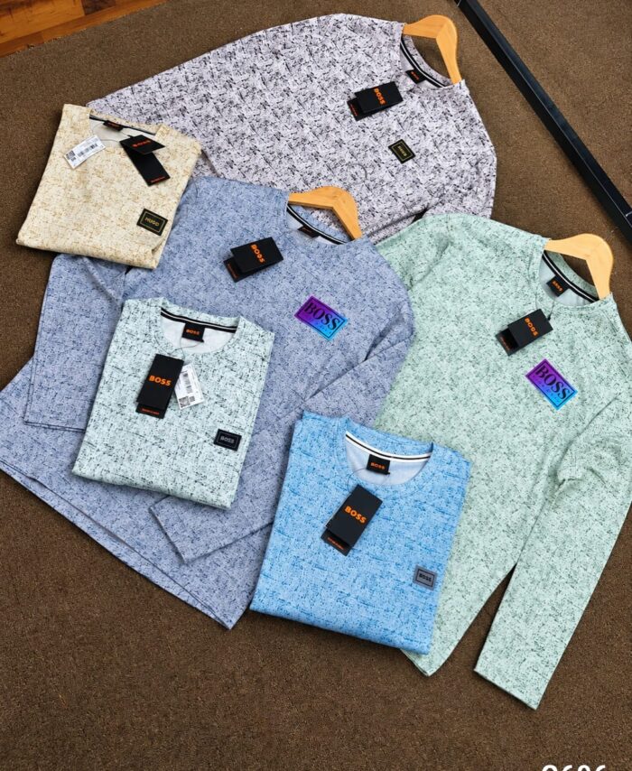 Branded BOSS Lycra Sports Round Neck Full Sleeve T-shirt