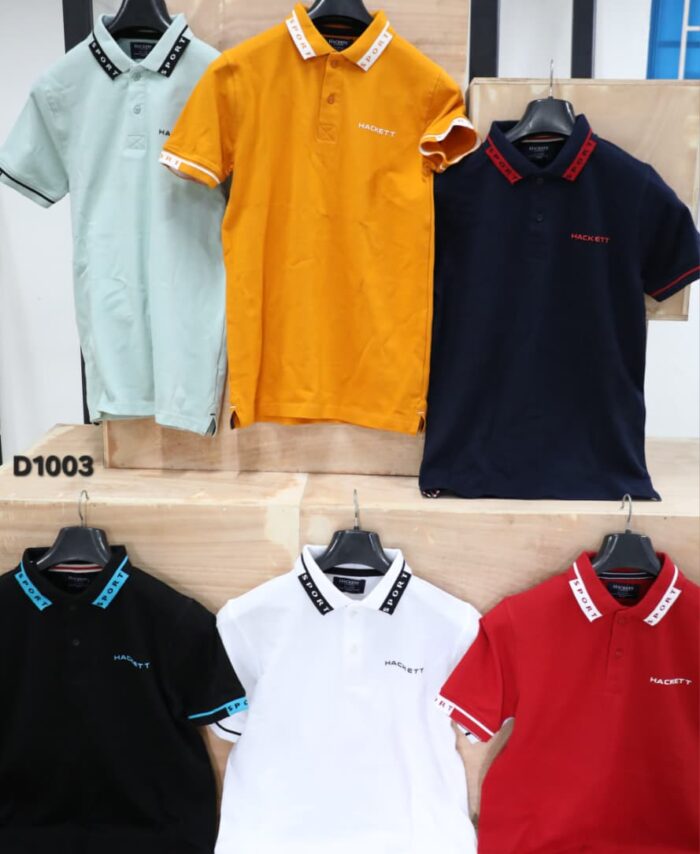 Branded HAKT Premium Cotton Chest Embroidery Polo T-shirt