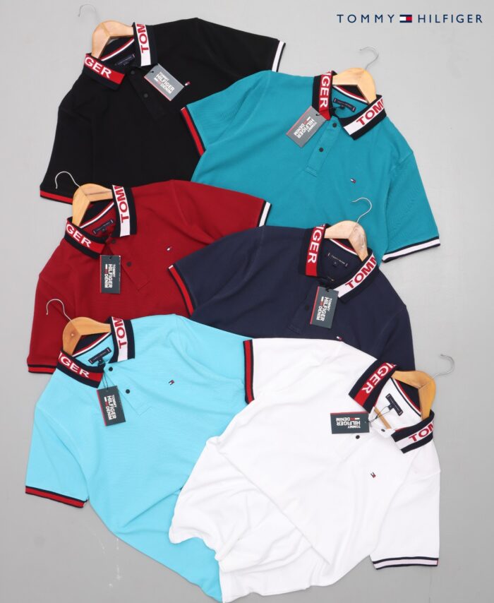 Branded TMMY Cotton Pique Polo T-Shirt